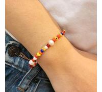 Les Cléias Pulsera Fantasia de acero inoxidable, perlas de agua dulce, talla única, Acero inoxidable acero inoxidable Perla de agua dulce, No es una piedra preciosa
