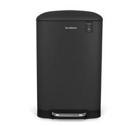 Les Collectors - Papelera de cocina con pedal de acero inoxidable Nº 531, color gris antracita, capacidad 20L, cubo interior extraíble acabado mate, resistente, cierre de tapa silenciosa