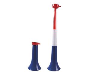 Les Colleons D'ALSACE Trompeta Supporter France 59 cm | Azul Blanco Rojo | Vuvuzela Plástico | Estadio de fútbol Rugby 2024 | libre de gas