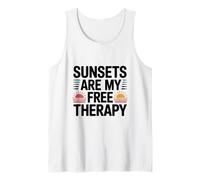 Les couchers de Soleil sont ma thérapie gratuite Camiseta sin Mangas