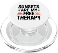 Les couchers de Soleil sont ma thérapie gratuite PopSockets PopGrip para MagSafe
