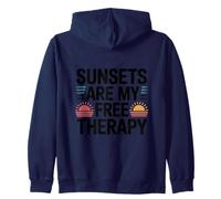 Les couchers de Soleil sont ma thérapie gratuite Sudadera con Capucha
