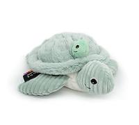 LES DÉGLINGOS 73503 Ptipotos Sauvenou La Tortuga mamá y bebé Peluche de Pana, Menta, 26,4 x 10 x 29,5