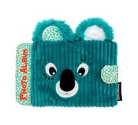 Les Déglingos - Álbum de fotos para bebé Berlingos le koala - 10 fundas de 10 x 15 cm - Ideal para guardería - Puericultura - Relleno reciclado - Azul