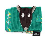 Les Déglingos - Álbum de fotos para bebé, lobo X Auzou - 10 fundas de 10 x 15 cm - Ideal para guardería - Puericultura - Relleno reciclado, verde