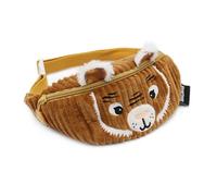 Les Déglingos - Bolsa de plátano Infantil Speculos Le Tigre de Pana, 21 x 9 cm, Color marrón Oscuro a Partir de 3 años