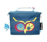 Les Déglingos Bolsa isotérmica para bebé • Almuerzo Bolsa para niños | Equipaje Comida Infantil | Bandolera | Picnic Sabor | Aislante PEVA | Poliéster Reciclado, azul, 14 x 19 x 14 cm, Astros el búho
