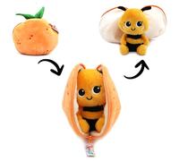 Les Déglingos - FLIPETZ - Doudou buzzet l'Abeille/Clementine - Caché Reversible - Peluche para bebé - Ideas para Regalos de Nacimiento