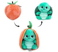 Les Déglingos - FLIPETZ - Peluche Corvet la Tortuga - Máscara Reversible - Peluche Totalmente Suave para bebé - Ideas para Regalos de Nacimiento