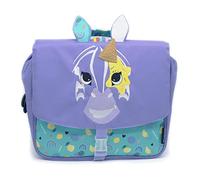 Les Déglingos mochila escolar 32 cm Kiprokos le Zebre, Escuela Mixta, Violeta, Niño, morado, Enfant