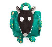 Les Déglingos - Mochila unisex infantil de terciopelo, color verde, verde, Einheitsgröße