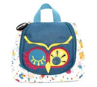 Les DEGLINGOS - Neceser de Aseo - Astros Le búho - Bebé y niño - Almacenamiento Inteligente - 23 cm - Azul, Azul, Neceser para niños