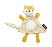 LES DÉGLINGOS - Peluche Baby Cyranos Le Zorro - Pana Ultra Suave - Idea de Regalo Desde el Nacimiento - 28 cm - Amarillo Mostaza
