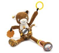 LES DEGLINGOS - Peluche de actividad Nomade Speculos le Tigre, color ocre, juguete de despertar para bebé, idea de regalo desde el nacimiento - 36 cm