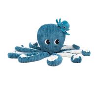 LES DÉGLINGOS Ptipotos by Hilou el Pulpo mamá y su bebé - Peluche bebé - Regalo de Nacimiento - 65 cm - Azul