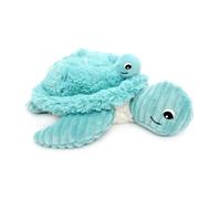 LES DÉGLINGOS PTIPOTOS by Salvenou Tortuga Mamá/Bebe Azul - Peluche bebé Totalmente Dulce - Idea de Regalo de Nacimiento - 29 cm, Azul Aguamarina