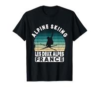 Les Deux Alpes Esquí Alpino Alpes Franceses Montaña Francia Esquí Camiseta