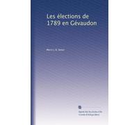 Les élections de 1789 en Gévaudon