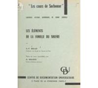 Les Éléments De La Famille Du Soufre (ebook)