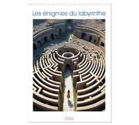 Les énigmes du labyrinthe (Calendrier mural 2026 DIN A3 horizontal), CALVENDO calendrier mensuel: Perdez-vous dans les dédales d'un ancien labyrinthe, ... de nouveaux mystères et de nouveaux défis.