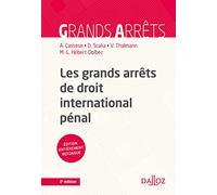Les grands arrêts de droit international pénal