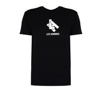Les Hommes - Camiseta elegante con cuello redondo - Tops - Hombre - Negro - S -