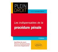 Les indispensables de la procédure pénale (Plein Droit)