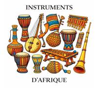 Les Instruments d’Afrique: Grand Livre de Coloriage Culturel et Musical : 30 instruments traditionnels à découvrir, comprendre et colorier (Collection Culture Africaine)