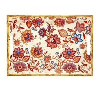 Les Jardins de la Comtesse - Bandeja grande de melamina con asas de flores 50 x 36 x 5 cm - Colección Jaipur