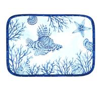 Les Jardins de la Comtesse - Bandeja rectangular de melamina (45 x 32 cm), color coral