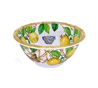 Les Jardins de la Comtesse - Cuenco pequeño de melamina - Capri - Limones amarillos - Ø 15 cm - Vajilla - Colección de vajilla casi irrompible