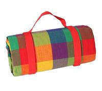 Les Jardins de la Comtesse - Mantel de Picnic Rectangular XL Multicolor - Algodón y Reverso Impermeable de Poliéster - 140 x 280 cm - 6/8 Personas - Manta/Alfombra de Picnic Plegable y Portátil