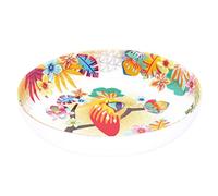 Les Jardins de la Comtesse MelARTmine - Plato hondo ideal de sopa o pasta - Melamina - Loros de Bahía - 20 cm de diámetro - Multicolor - Colección de vajilla cuasi-irrompible