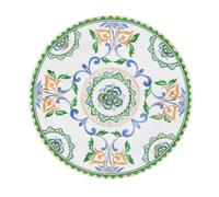 Les Jardins de la Comtesse - Plato de postre plano pequeño de melamina pura - Evora - 22 cm de diámetro - Vajilla cuasi-irrompible MelARTmine