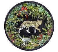 Les Jardins de la Comtesse - Plato grande de melamina pura - Selva - Ø 28 cm - Negro/Verde - Vajilla de la colección de vajilla cuasi irrompible MelARTmine
