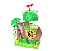 Les Klorofil - Isla de la Selva - Juguete de Imaginación Infantil desde 18 Meses - Zona de juego con Tobogán, Efecto Pop y Figura Olga el Hipopótamo - Universo Klorofil compatible - Juego de Despertar
