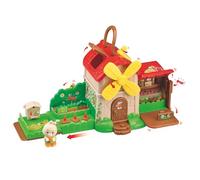 Les Klorofil - Le Moulin Jardin - Juguete de Imaginación Infantil desde 18 Meses - Casa Pop-Up Timber Tots con Manivela, Actividades y Figura Conejo - Universo Klorofil Compatible - Juego de Despertar