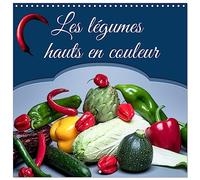 Les légumes hauts en couleur (Calendrier mural carré 2026 30x30 cm) Calendrier double avec une page pour vos prises de notes: Plan rapproché ... les saisons, sur fonds sombres et colorés