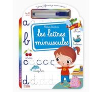 Les lettres minuscules: Avec 1 feutre effaçable (J'ÉCRIS, J'EFFACE ET JE RECOMMENCE !)