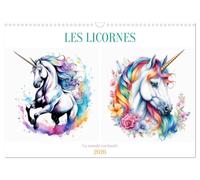 Les licornes (Calendrier mural 2026 DIN A3 vertical), CALVENDO calendrier mensuel: Chaque mois, laissez-vous emporter par la beauté et la féérie de ces créatures légendaires.