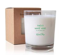 Les Lumières du Temps - Vela vegetal (350 g, 3 mechas), color verde mate