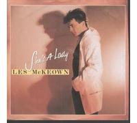 LES MCKEOWN - SHE'S A LADY 7" (45) GERMAN HANSA 1988 B/W INSTRUMENTAL (109826) PIC SLEEVE