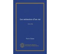 Les mémoires d'un rat 1914-1918