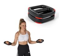 Les Mills™ Pesas ergonómicas de doble propósito de 2.2 libras, equipo de gimnasio en casa, placas de entrenamiento ligeras para entrenamientos totales del cuerpo