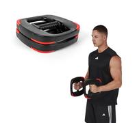 Les Mills™ Pesas ergonómicas de doble propósito de 8 libras para equipo de entrenamiento en casa, placas de pesas de entrenamiento, pesas de mano para entrenamientos totales del cuerpo
