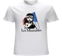Les Miserables T Shirt Graphic tee Printed Top for Men White XL