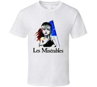 Les Miserables T-Shirt Graphic tee Printed Top for Mens White XXL