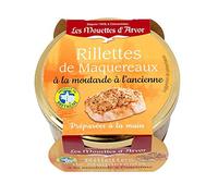 Les mouettes d'Arvor Rillettes de Caballa Premium con Mostaza 125g - Esta combinación de crema fresca y mostaza te sorprenderá con su sabor dulce y delicado.