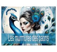 Les murmures des paons (Calendrier mural 2025 DIN A4 vertical), CALVENDO calendrier mensuel: Des magnifiques paons et du charisme envoûtant des femmes.