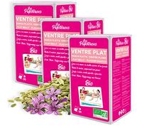 LES PAPOTEUSES | Infusion vientre plano con la malva, la menta y el hinojo | 60 bolsitas | Caja de 3 confecciones de 20 bolsitas | Certificado orgánico | Relajante para el abdomen mujer y hombre